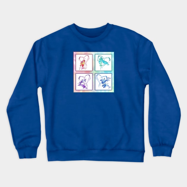 Ocean Love Crewneck Sweatshirt by ferinefire